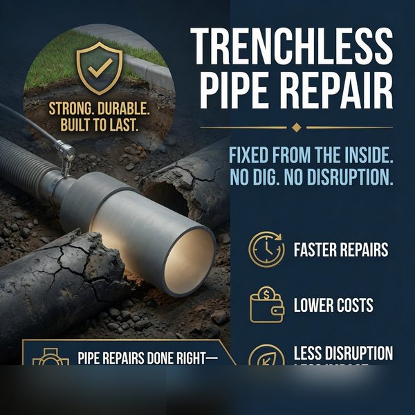 No dig trenchless repair completed Flower Mound TX